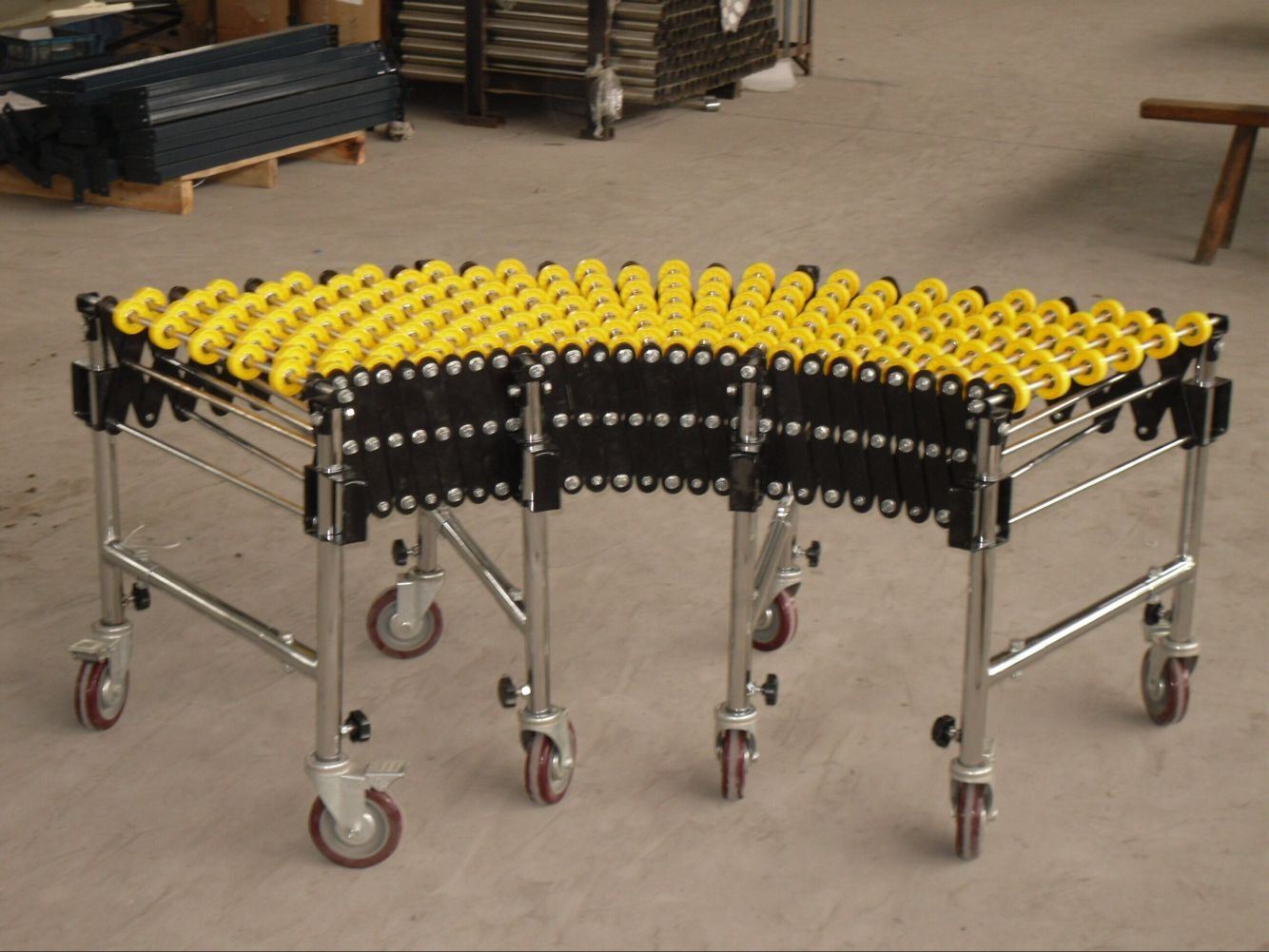 Plastic Skate Wheel Flexible Conveyor